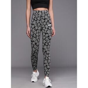 Nike black and white daisy leggings